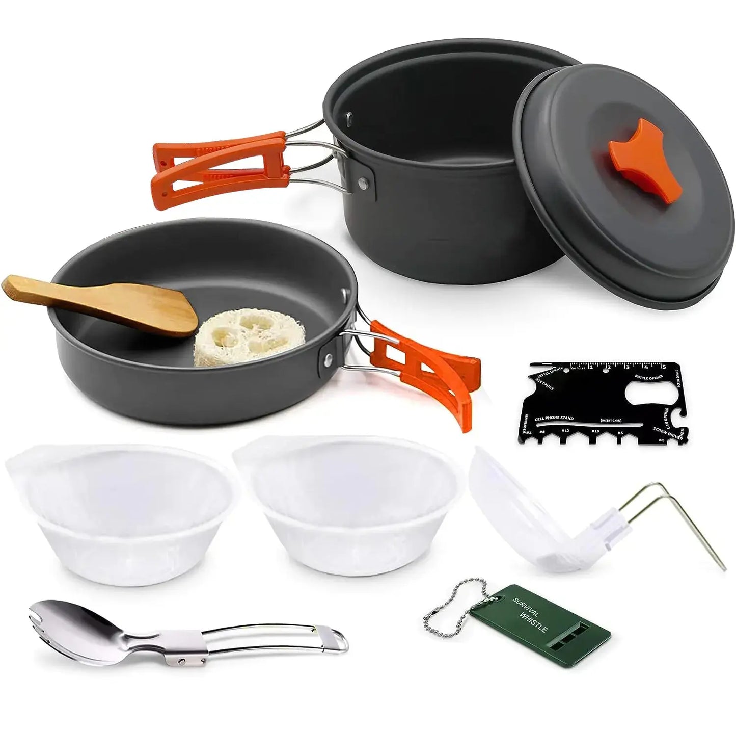 Portable Outdoor Camping Cookware Set with Stove ZenBird Store