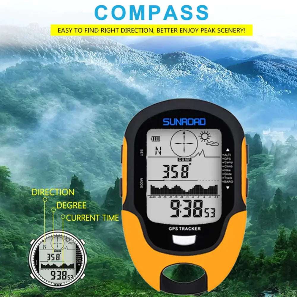 SUNROAD Handheld GPS Outdoor Altimeter and Compass ZenBird Store