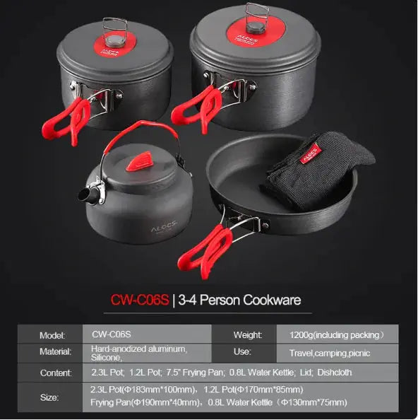 Portable Outdoor Cookware Set ZenBird Store