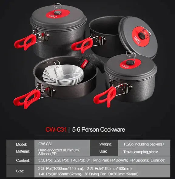 Portable Outdoor Cookware Set ZenBird Store
