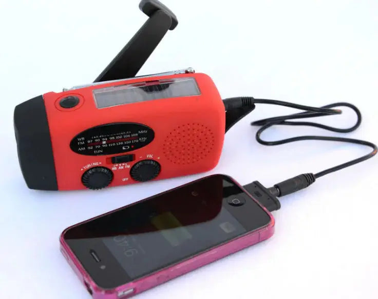 Solar Hand Crank USB Charging Radio Flashlight ZenBird Store