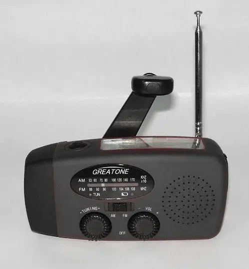 Solar Hand Crank USB Charging Radio Flashlight ZenBird Store