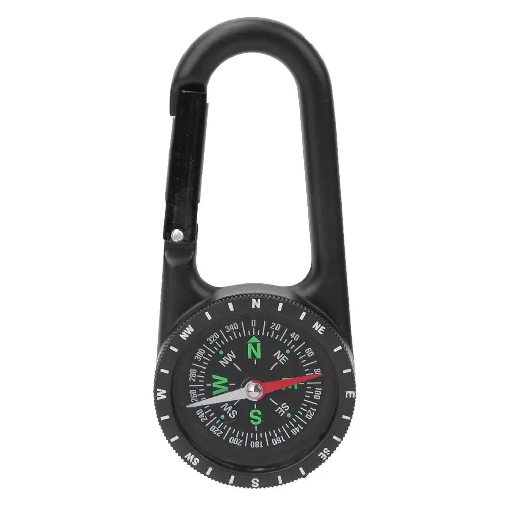 Kuuleyn Carabiner Clip On Compass HikingMini CompassDC40T Zinc Alloy Portable Carabiner Compass with Graduated Ring Outdoor Hiking Camping Navigation Tools ZenBird Store