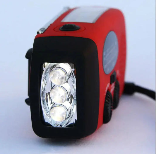 Solar Hand Crank USB Charging Radio Flashlight ZenBird Store