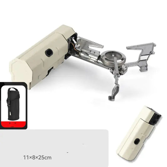 Camping Gas Stove Portable Folding Cassette Stove Outdoor Hiking BBQ Travel Cooking Grill Cooker Gas Burner Food Heating Tool Kitchen Gadgets ZenBird Store